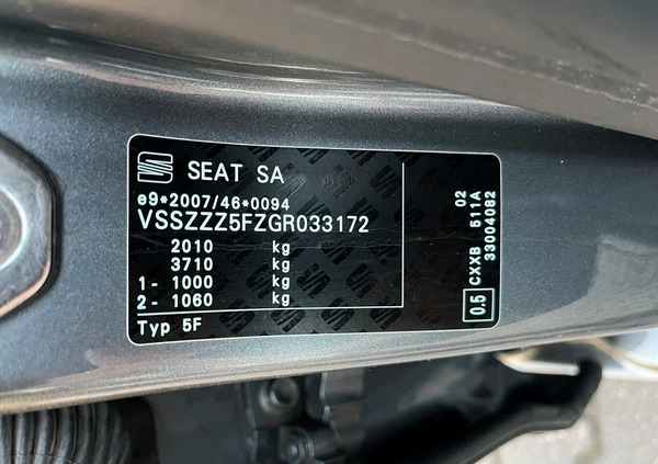 Seat Leon cena 44900 przebieg: 195320, rok produkcji 2015 z Sejny małe 596